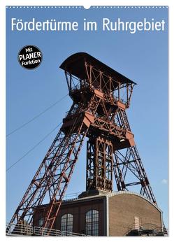 Fördertürme im Ruhrgebiet (Wandkalender 2024 DIN A2 hoch), CALVENDO Monatskalender von Koch,  Hermann