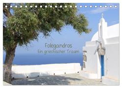 Folegandros Ein griechischer Traum (Tischkalender 2024 DIN A5 quer), CALVENDO Monatskalender von Loh,  Inga