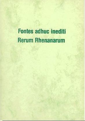 Fontes adhuc inediti rerum rhenanarum von Eckertz,  Gottfried