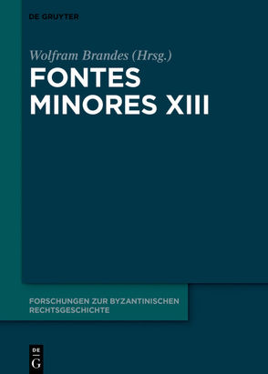 Fontes Minores XIII von Brandes,  Wolfram