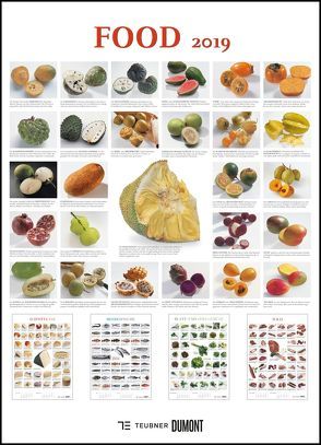FOOD 2019 – Lebensmittel-Warenkunde – Küchen-Kalender von DUMONT– Poster-Format 49,5 x 68,5 cm von DUMONT Kalenderverlag, Teubner Edition