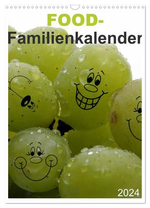 FOOD -Familienkalender (Wandkalender 2024 DIN A3 hoch), CALVENDO Monatskalender von SchnelleWelten,  SchnelleWelten