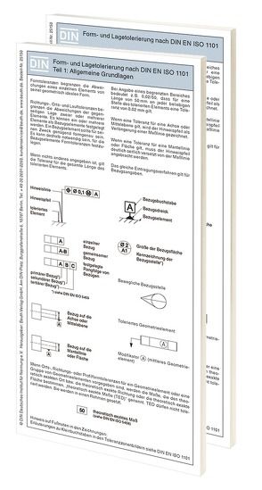 Form- und Lagetolerierung nach DIN EN ISO 1101 von Bertschat,  Harry