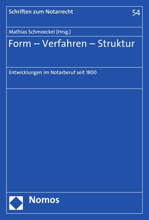 Form – Verfahren – Struktur von Schmoeckel,  Mathias