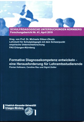 Formative Diagnosekompetenz entwickeln von Hofmann,  Florian, Prof. Dr. Gläser-Zikuda,  Michaela, Rau,  Caroline, Sigrid,  Zeitler