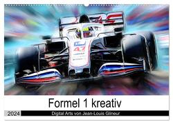 Formel 1 kreativ – Digital Art von Jean-Louis Glineur (Wandkalender 2024 DIN A2 quer), CALVENDO Monatskalender von Glineur,  Jean-Louis