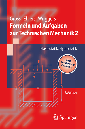 Formeln und Aufgaben zur Technischen Mechanik 2 von Ehlers,  Wolfgang, Gross,  Dietmar, Wriggers,  Peter