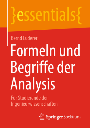 Formeln und Begriffe der Analysis von Luderer,  Bernd