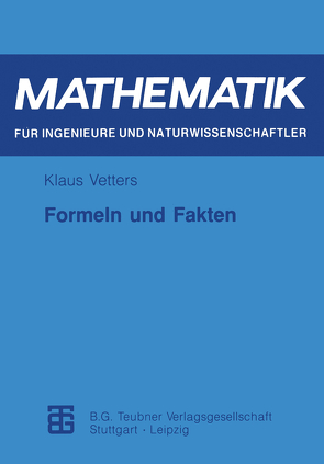Formeln und Fakten von Vetters,  Klaus