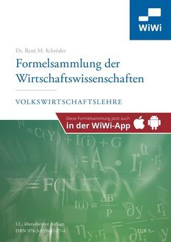 Formelsammlung der Wirtschaftswissenschaften von Dr. Schröder,  René M.