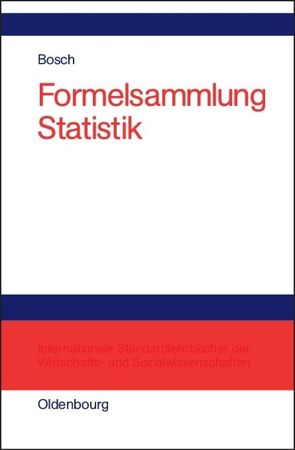 Formelsammlung Statistik von Bosch,  Karl