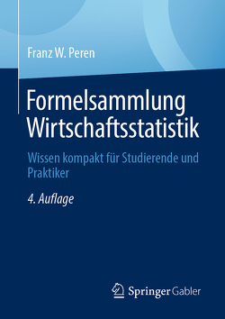 Formelsammlung Wirtschaftsstatistik von Peren,  Franz W.