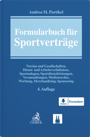 Formularbuch für Sportverträge von Partikel,  Andrea M.
