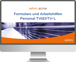 Formulare und Arbeitshilfen Personal TVöD / TV-L online von Ewinger,  Hildegard, Glagow,  Gabrielle, Junt,  Andreas, Klebau,  Marie, Pahmeyer,  Carola, Rothbrust,  Manfred