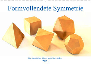 Formvollendete Symmetrie – Die platonischen Körper modelliert mit Ton (Wandkalender 2023 DIN A2 quer) von Schimmack,  Michaela