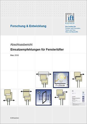 Forschungsbericht: Einsatzempfehlungen für Fensterlüfter von ift Rosenheim GmbH