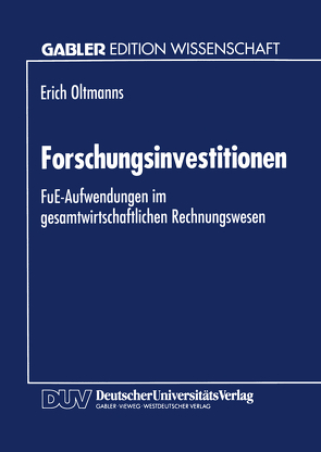 Forschungsinvestitionen von Oltmanns,  Erich