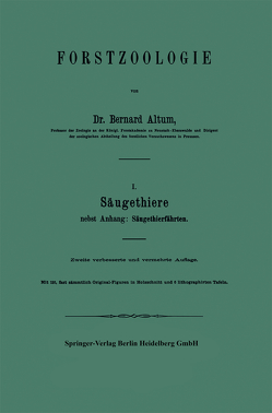 Forstzoologie von Altum,  Bernard