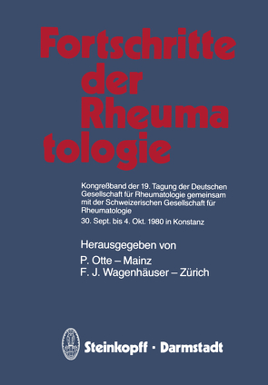 Fortschritte der Rheumatologie von Otte,  P., Wagenhäuser,  F.J.