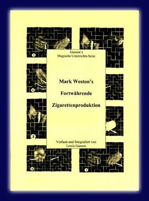 Fortwährende Zigarettenproduktion von Marc Weston von Ganson,  Lewis, Voit,  Harold