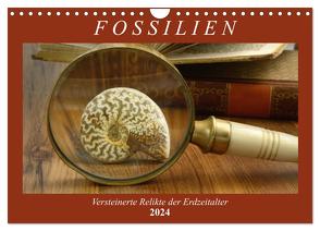 Fossilien – Versteinerte Relikte der Erdzeitalter (Wandkalender 2024 DIN A4 quer), CALVENDO Monatskalender von Frost,  Anja