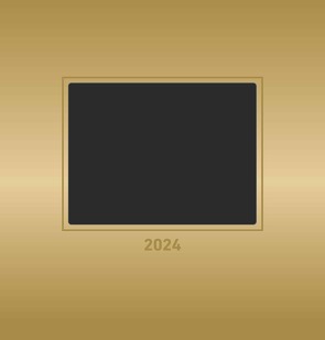 Foto-Bastelkalender Gold 2024 – Do it yourself calendar 21×22 cm – datiert – Kreativkalender – Foto-Kalender – Alpha Edition