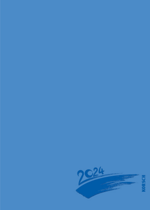 Foto-Malen-Basteln Bastelkalender A5 blau 2024 von Korsch Verlag
