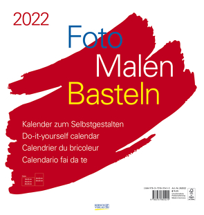 Foto-Malen-Basteln Bastelkalender weiß groß 2022 von Korsch Verlag