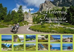 Foto-Wandkalender – Motorrad-Traumziele DIN A2 quer