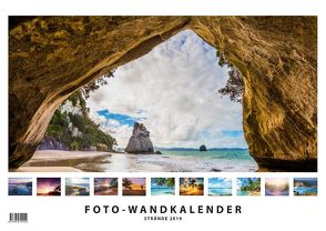 Foto-Wandkalender – Strände 2019 DIN A3 quer mit Feiertagen für Deutschland, Östereich und die Schweiz – Mit Platz für Notizen