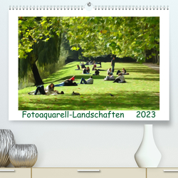 Fotoaquarell-Landschaften. (Premium, hochwertiger DIN A2 Wandkalender 2023, Kunstdruck in Hochglanz) von Schmidt,  Sergej