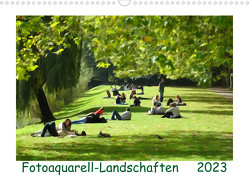 Fotoaquarell-Landschaften. (Wandkalender 2023 DIN A3 quer) von Schmidt,  Sergej
