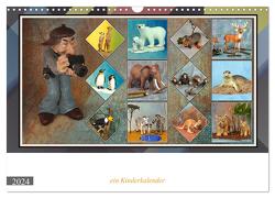 Fotograf auf Pirsch – ein Kinderkalender (Wandkalender 2024 DIN A3 quer), CALVENDO Monatskalender von Frank,  Rolf