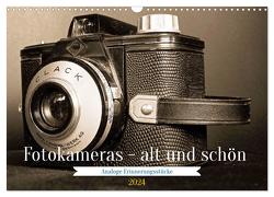 Fotokameras – alt und schön (Wandkalender 2024 DIN A3 quer), CALVENDO Monatskalender von Glineur,  Jean-Louis