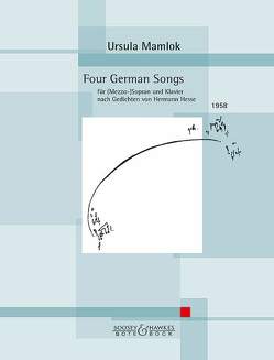 Four German Songs von Mamlok,  Ursula