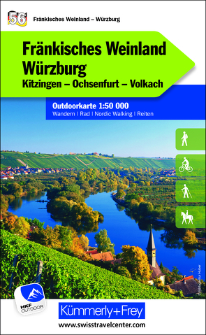 Fränkisches Weinland – Würzburg Nr. 56 Outdoorkarte Deutschland 1:50 000