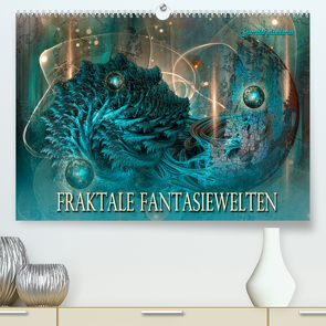Fraktale Fantasiewelten (Premium, hochwertiger DIN A2 Wandkalender 2023, Kunstdruck in Hochglanz) von glandarius,  Garrulus