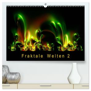 Fraktale Welten 2 (hochwertiger Premium Wandkalender 2024 DIN A2 quer), Kunstdruck in Hochglanz von Barig,  Joachim