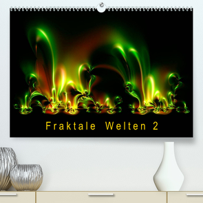 Fraktale Welten 2 (Premium, hochwertiger DIN A2 Wandkalender 2023, Kunstdruck in Hochglanz) von Barig,  Joachim