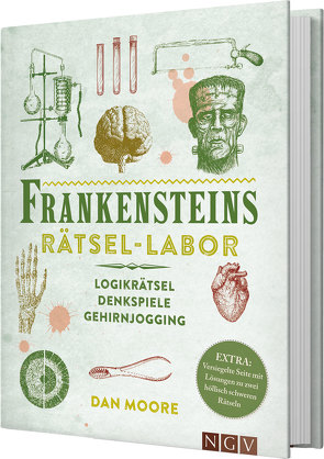 Frankensteins Rätsel-Labor. Das Rätselbuch im Stil des viktorianischen Zeitalters von Möhlmann,  Holger, Moore,  Dan