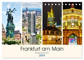 Frankfurt am Main – fotografische Impressionen bei Tag und bei Nacht (Tischkalender 2024 DIN A5 quer), CALVENDO Monatskalender von Müller,  Christian