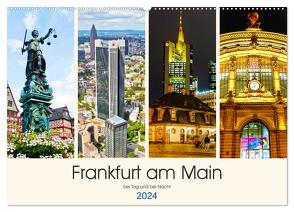 Frankfurt am Main – fotografische Impressionen bei Tag und bei Nacht (Wandkalender 2024 DIN A2 quer), CALVENDO Monatskalender von Müller,  Christian