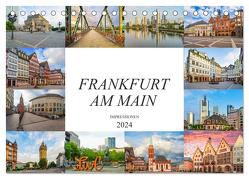 Frankfurt am Main Impressionen (Tischkalender 2024 DIN A5 quer), CALVENDO Monatskalender von Meutzner,  Dirk