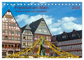 Frankfurt am Main Wolkenkratzer und Fachwerk (Tischkalender 2024 DIN A5 quer), CALVENDO Monatskalender von Selection,  Prime