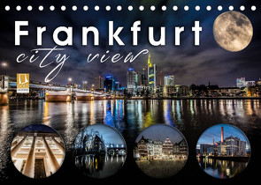 Frankfurt city view (Tischkalender 2023 DIN A5 quer) von Schöb,  Monika