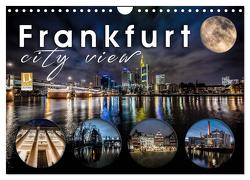Frankfurt city view (Wandkalender 2024 DIN A4 quer), CALVENDO Monatskalender von Schöb,  Monika