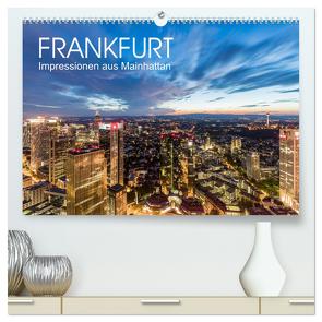 FRANKFURT Impressionen aus Mainhattan (hochwertiger Premium Wandkalender 2024 DIN A2 quer), Kunstdruck in Hochglanz von Dieterich,  Werner