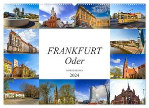 Frankfurt Oder Impressionen (Wandkalender 2024 DIN A2 quer), CALVENDO Monatskalender von Meutzner,  Dirk