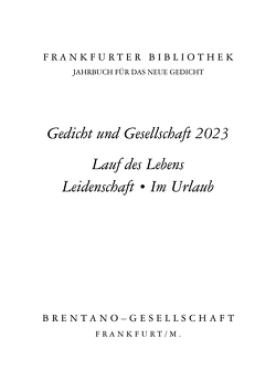 Frankfurter Bibliothek 2023 von Schmidt-Mâcon †,  Klaus-F.