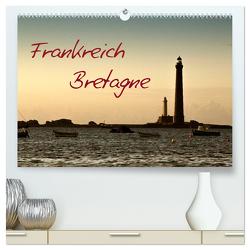 Frankreich Bretagne (hochwertiger Premium Wandkalender 2024 DIN A2 quer), Kunstdruck in Hochglanz von Schwarz,  Nailia